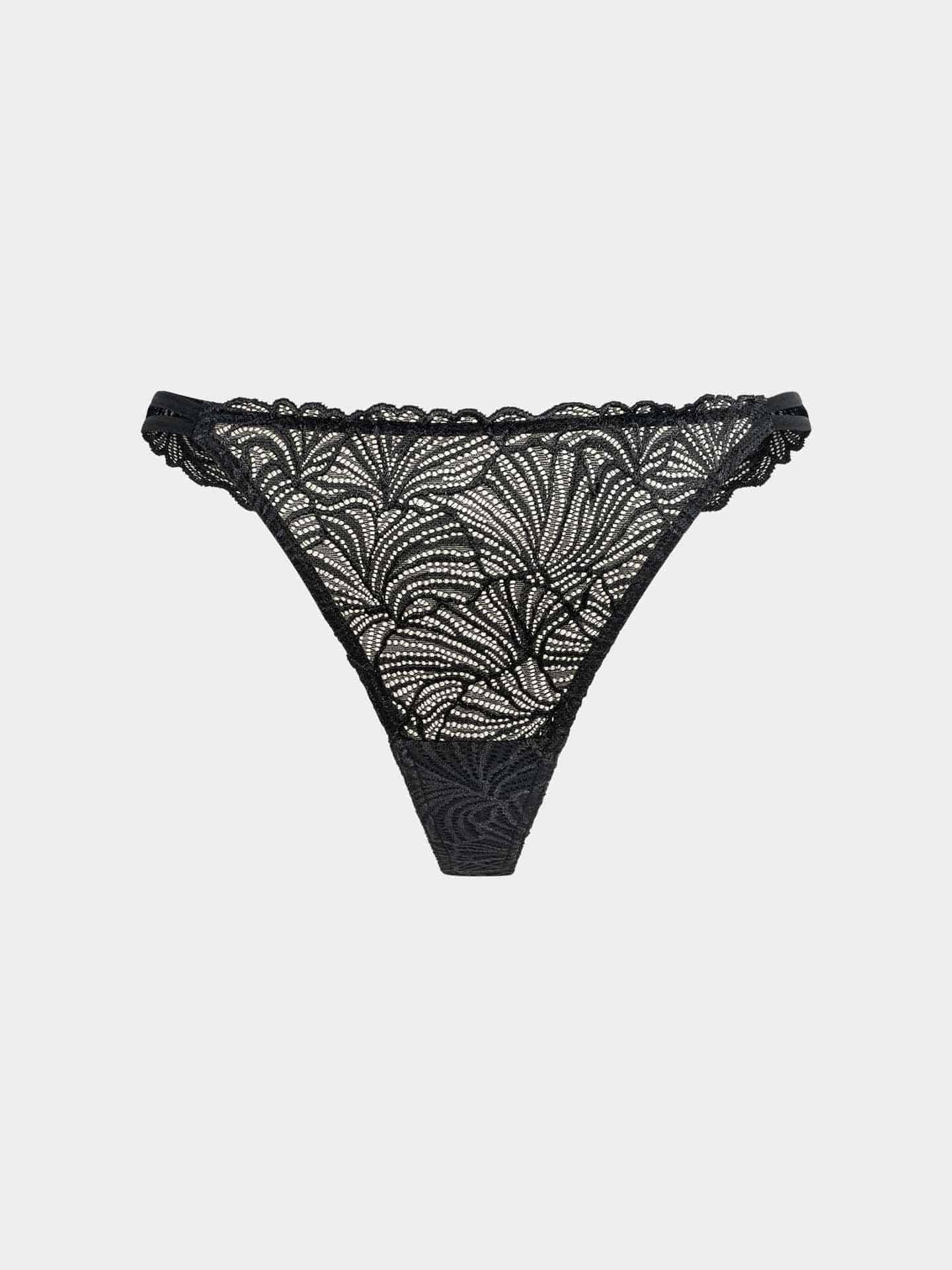 Fluid Lace String schwarz 5
