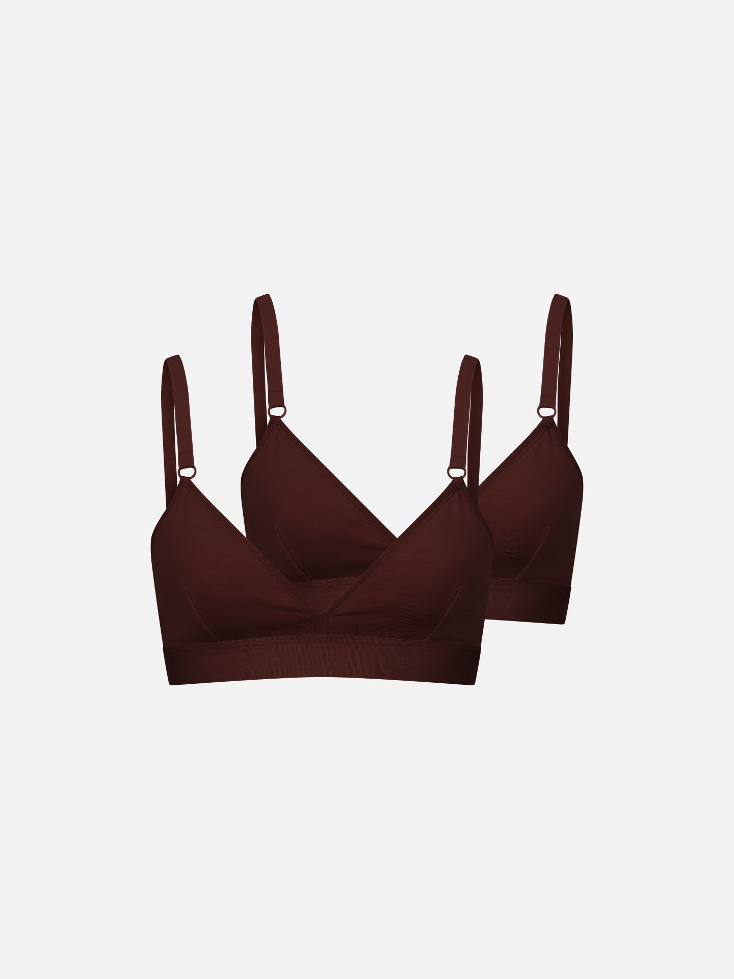 Casual Cotton Triangel Bralette im 2er Pack umbra 1