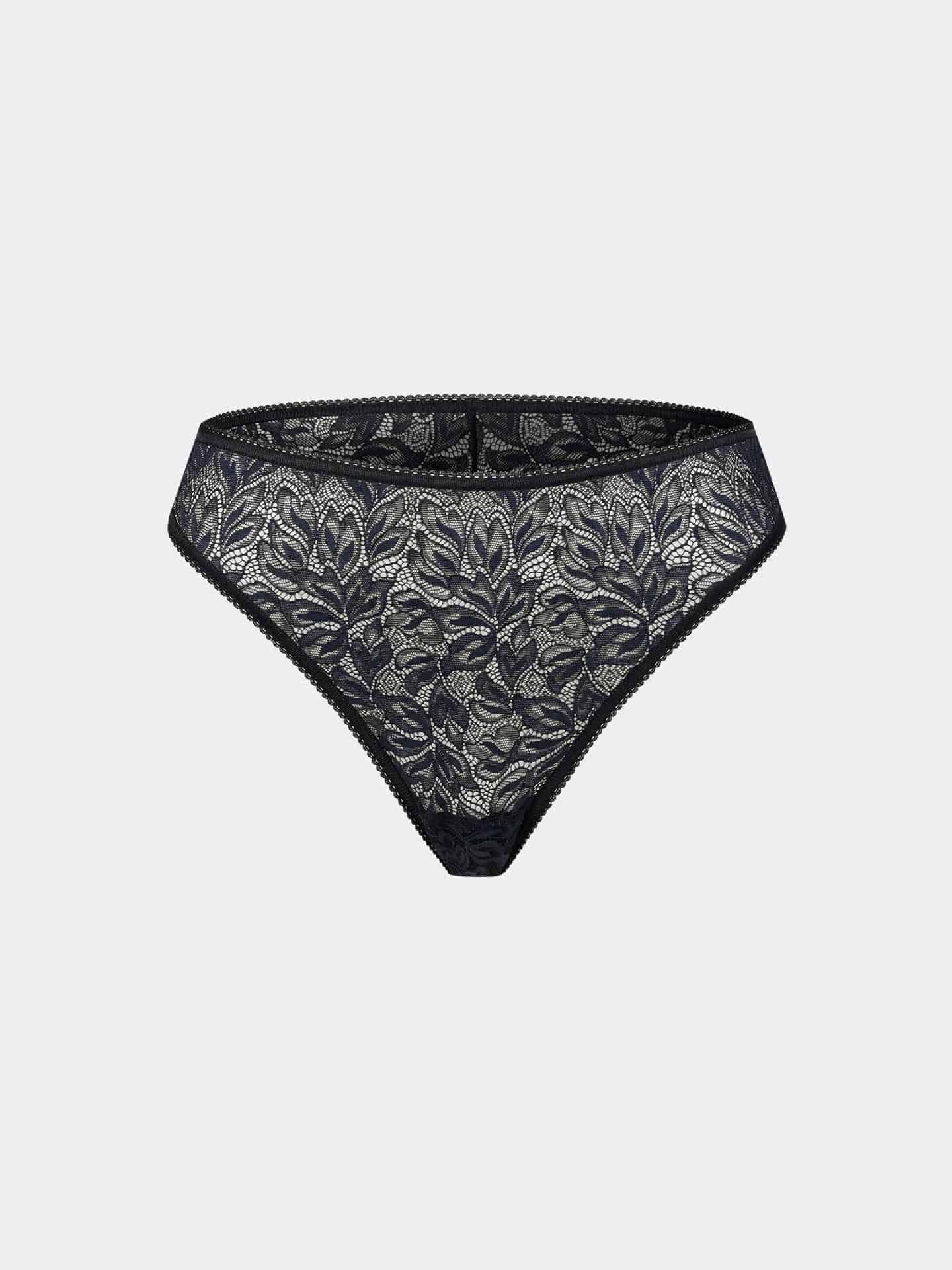 Iconic Lace Brazil Slip schatten schwarz 5