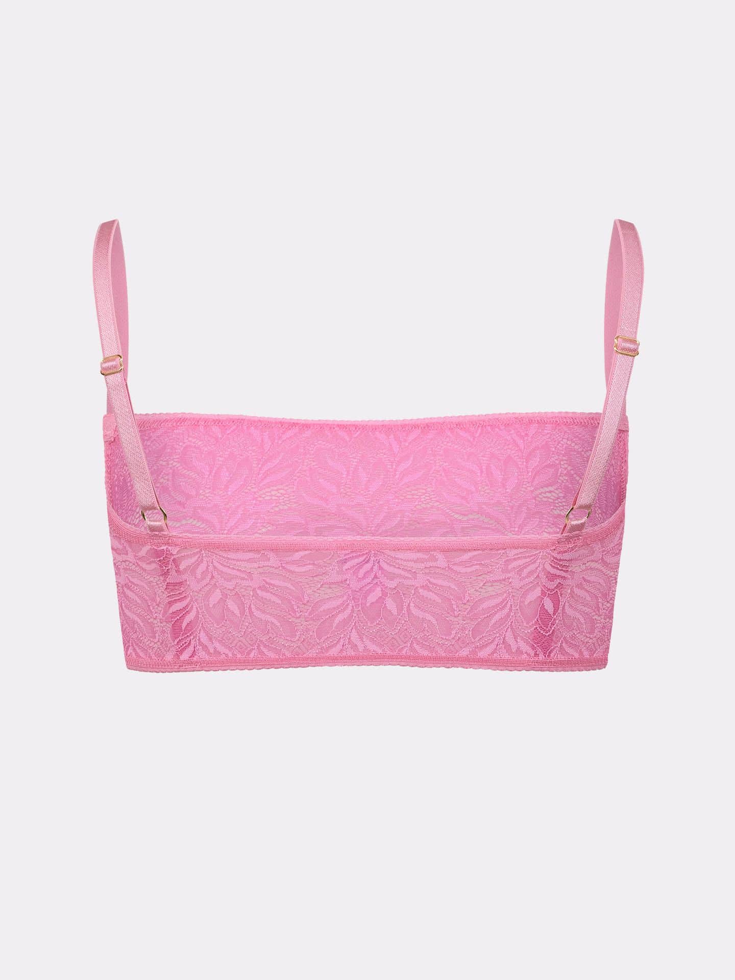 Iconic Lace Bandeau Bralette bubblegum 6
