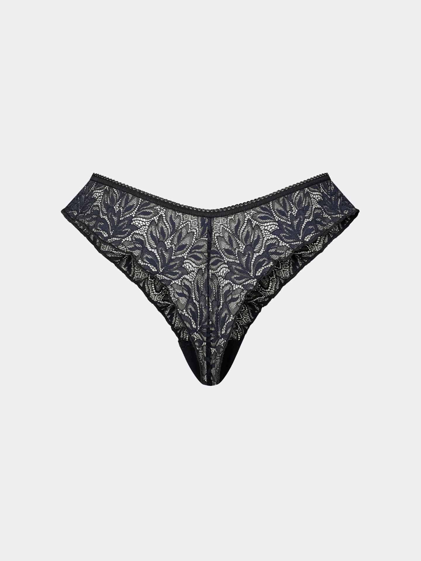Iconic Lace Brazil String schatten schwarz 6