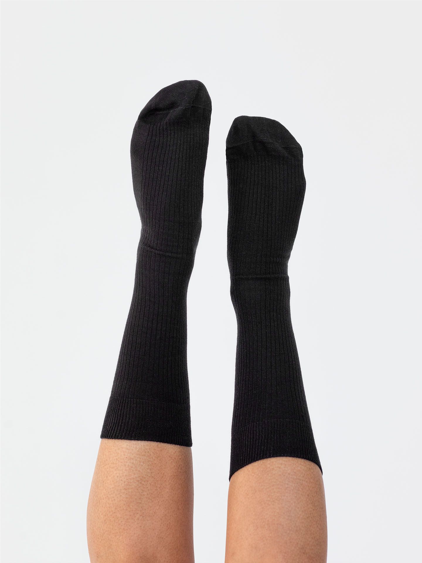 Casual Cotton Gerippte Socken im 3er Pack schwarz