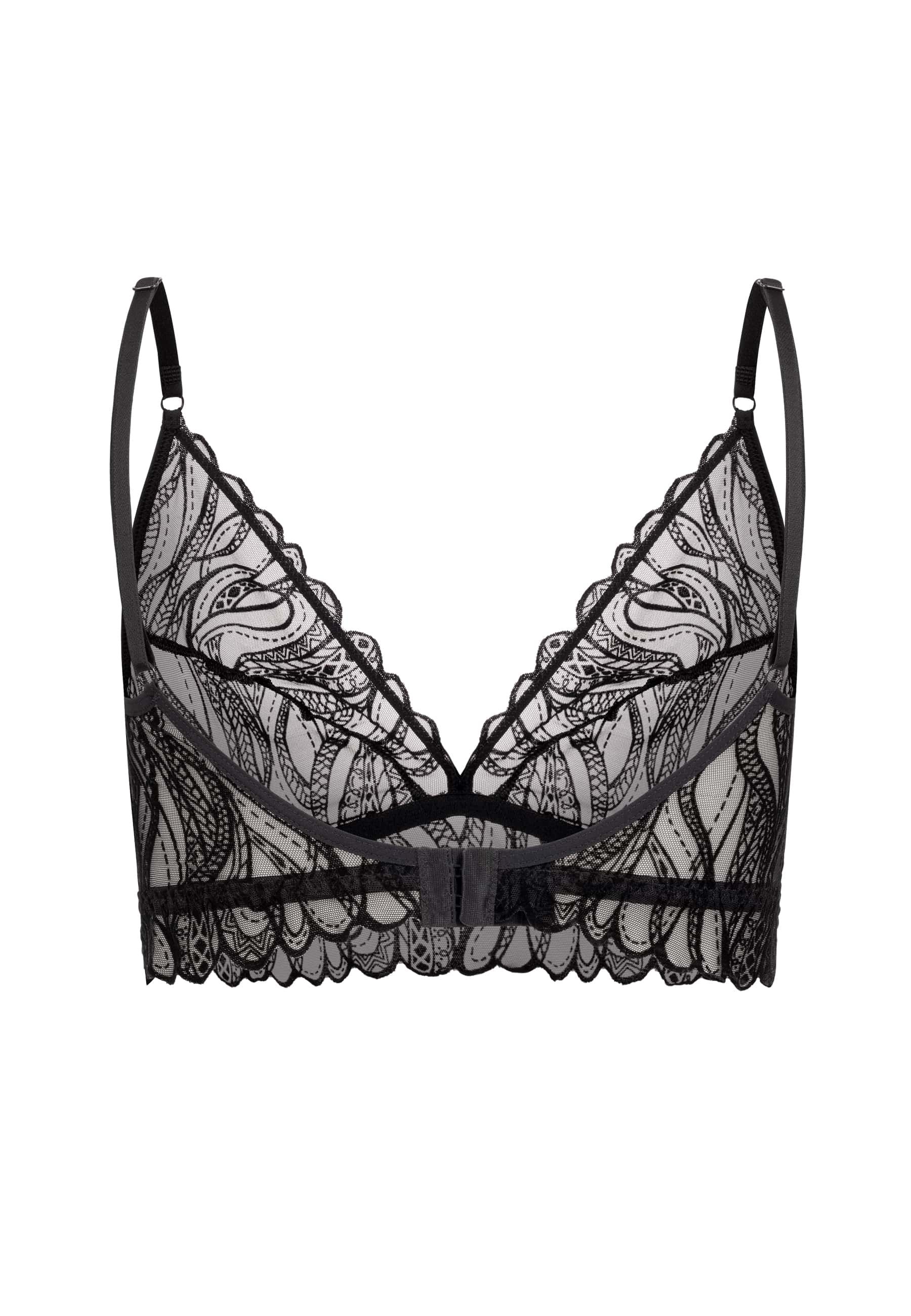 Exquisite Lace Triangel-BH schwarz