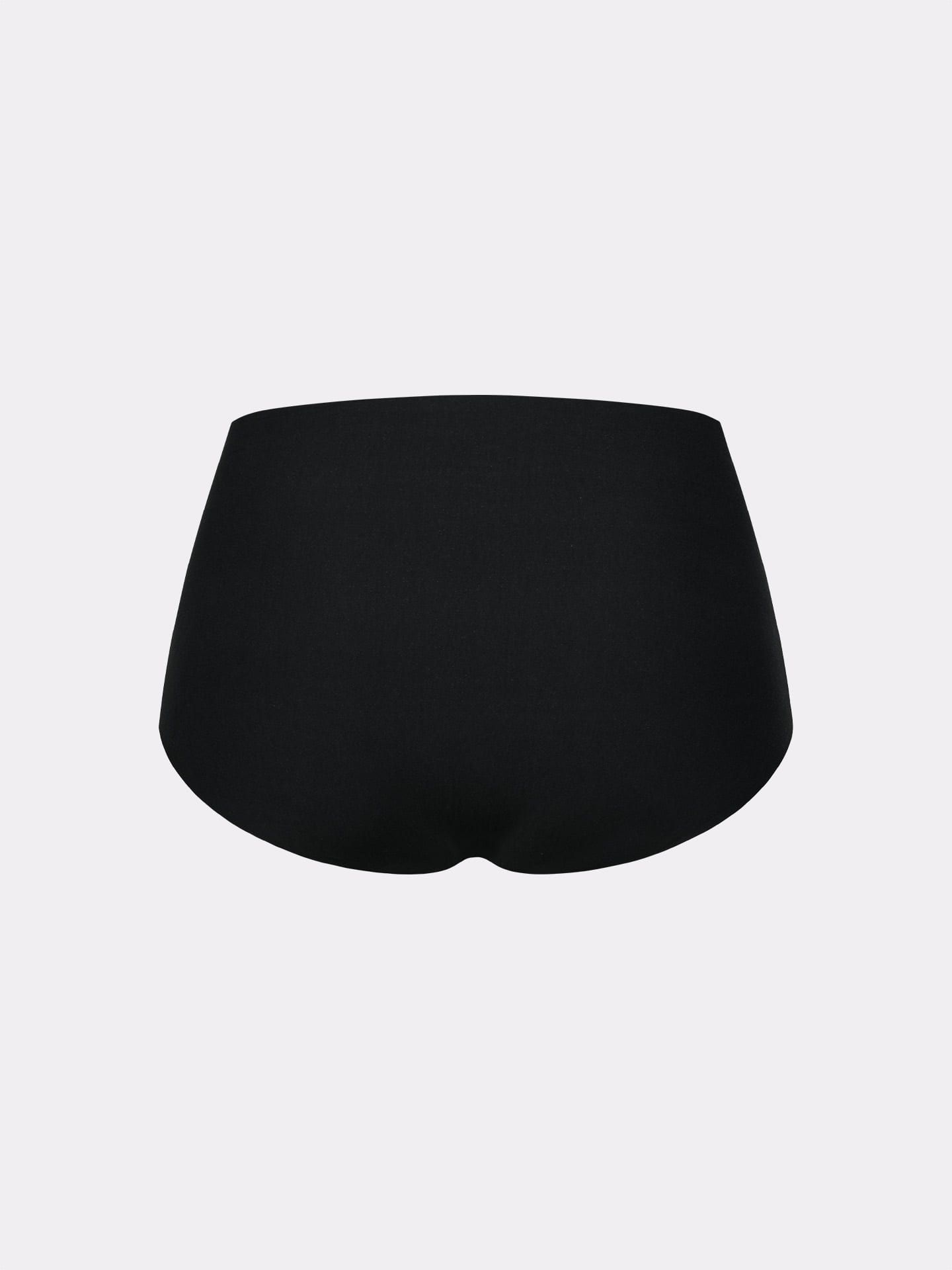 Casual Cotton High Waist Slip schwarz 6