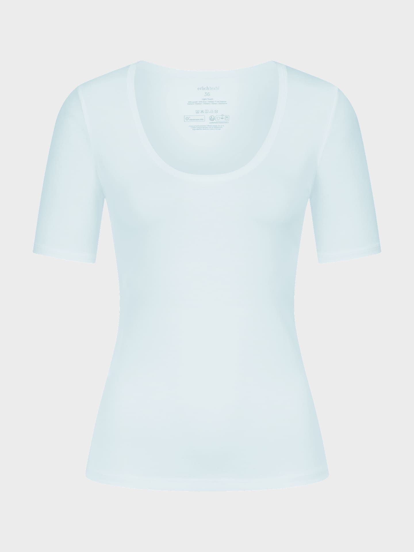 Light Touch tiefausgeschnittenes T-Shirt himmelblau 5