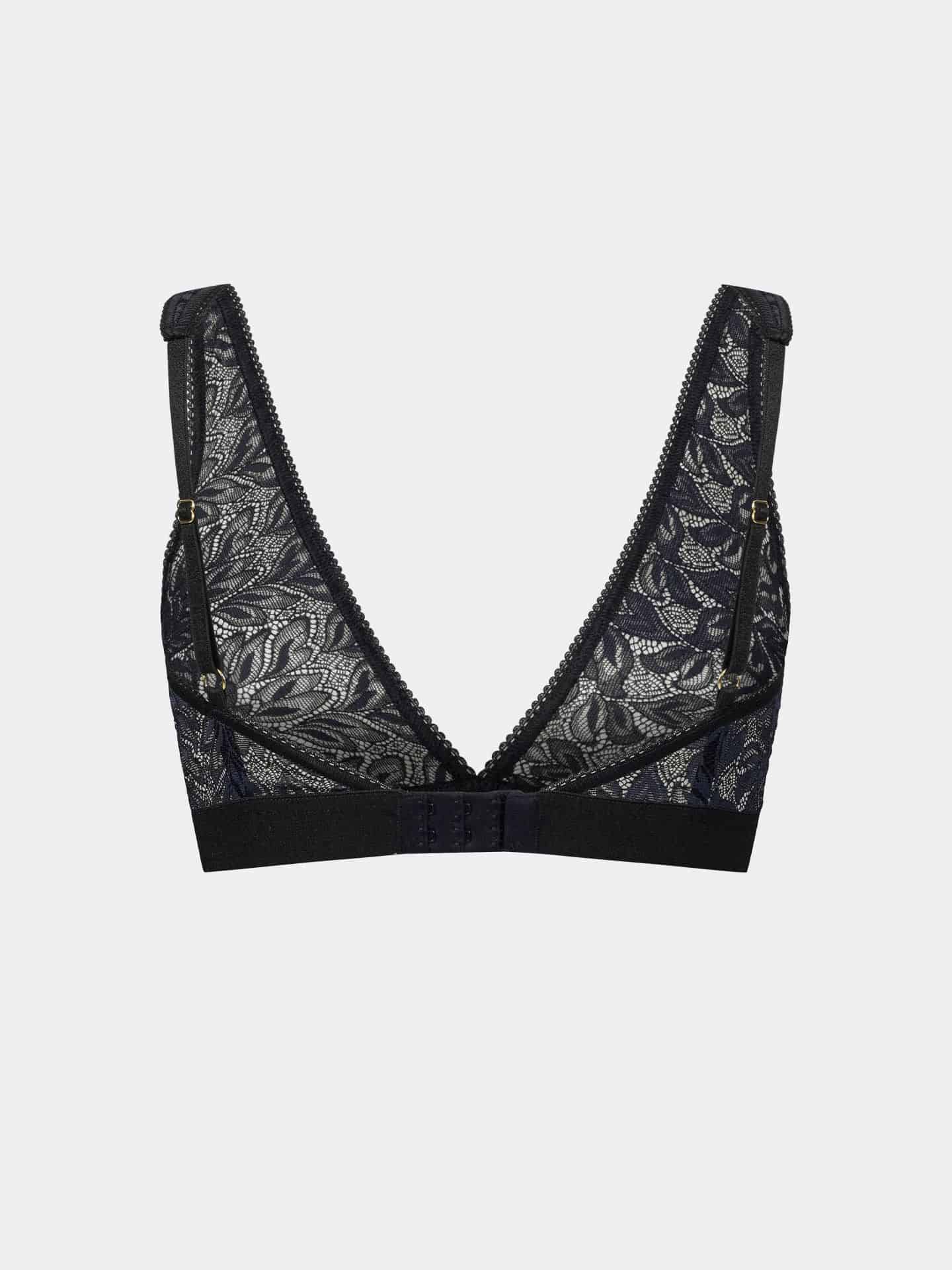 Iconic Lace Plunge BH schatten schwarz 6