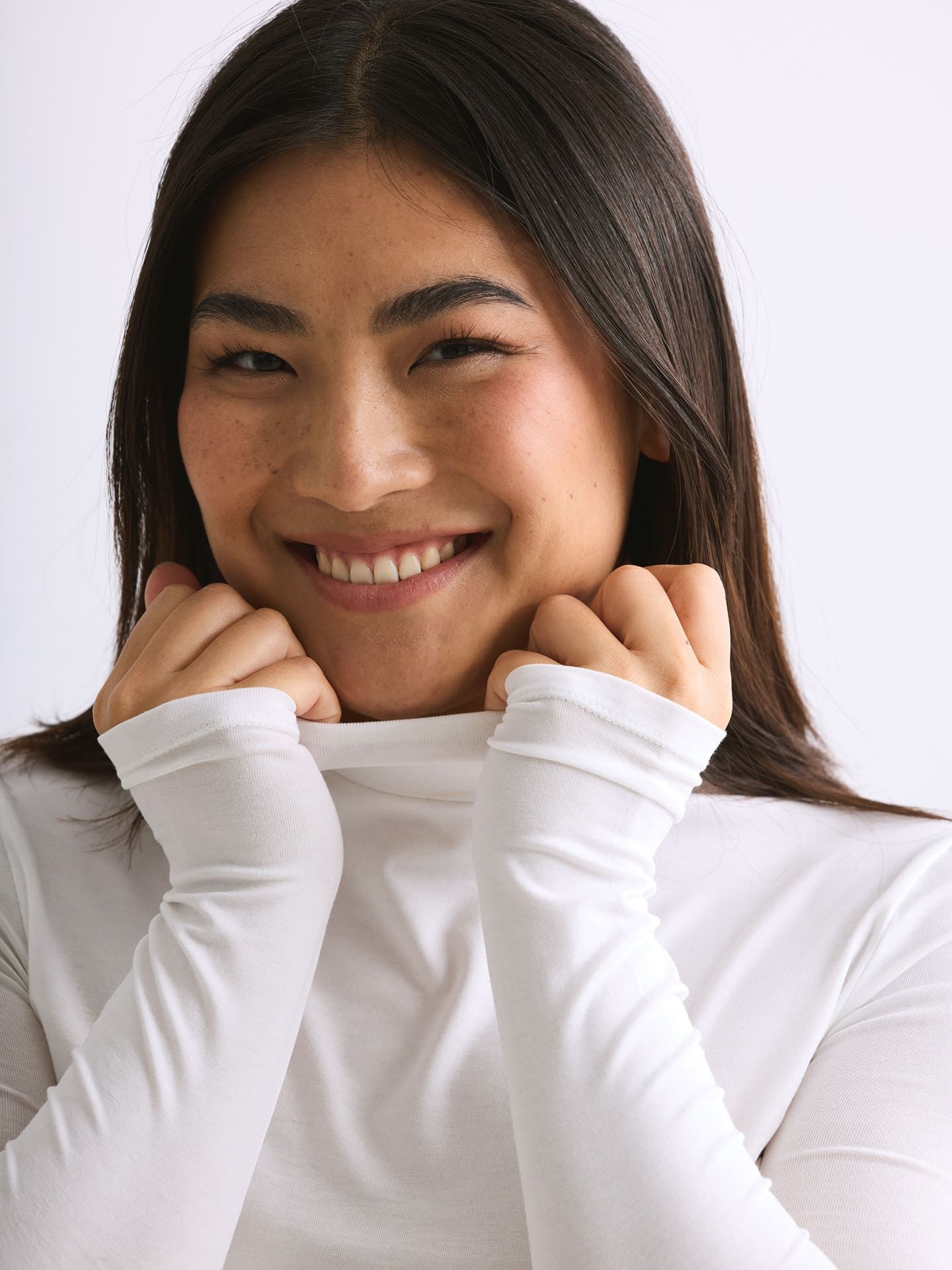 Light Touch Rollkragen Langarmshirt ecru 8