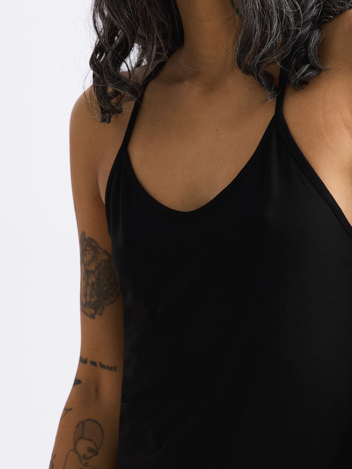 Light Touch Trägernachthemd schwarz 7