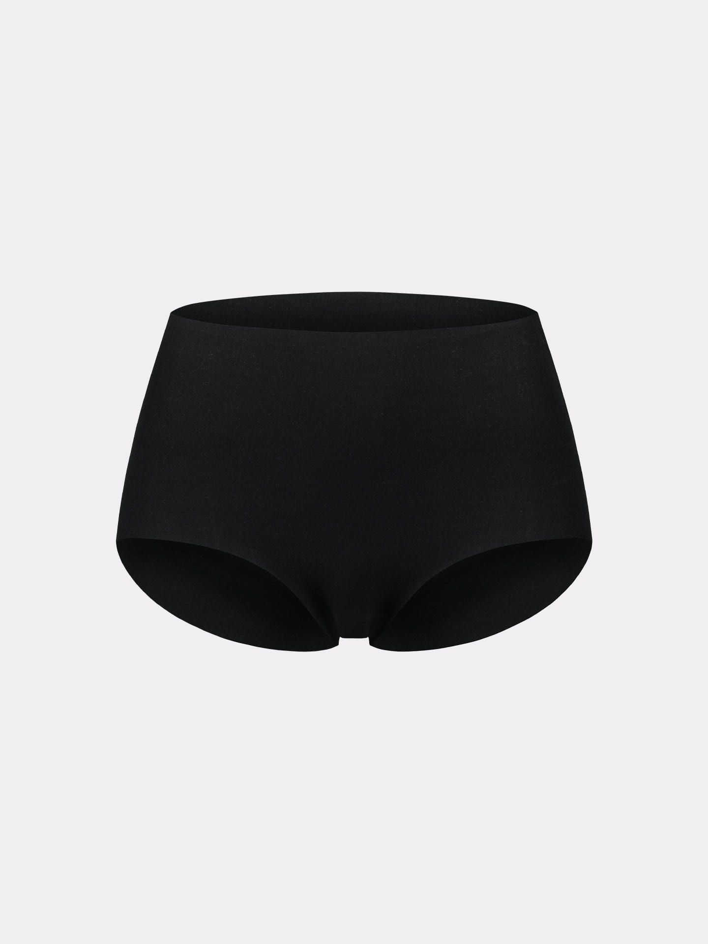 Casual Cotton High Waist Slip schwarz 5
