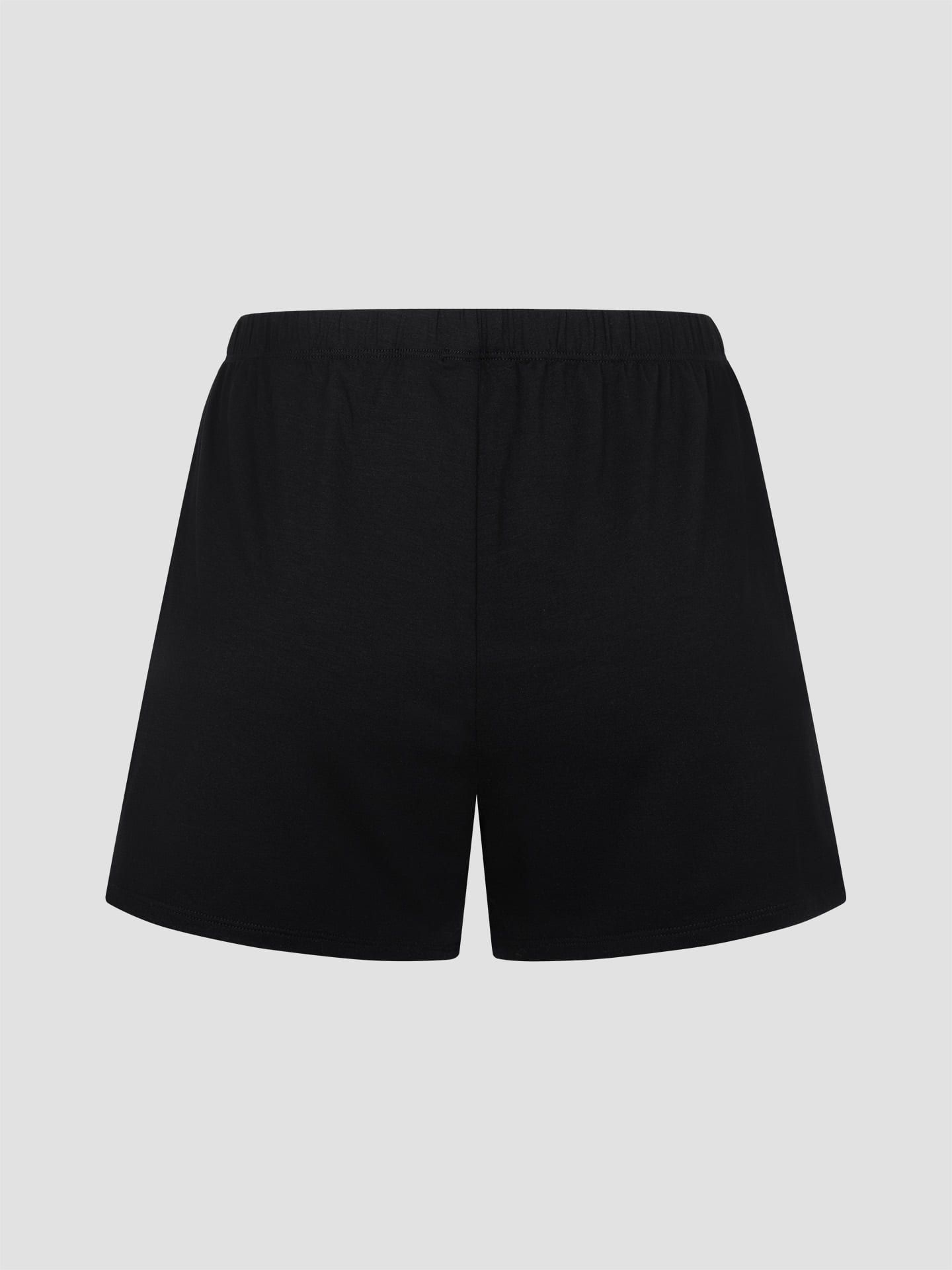 Light Touch kurze Schlafhose schwarz 6