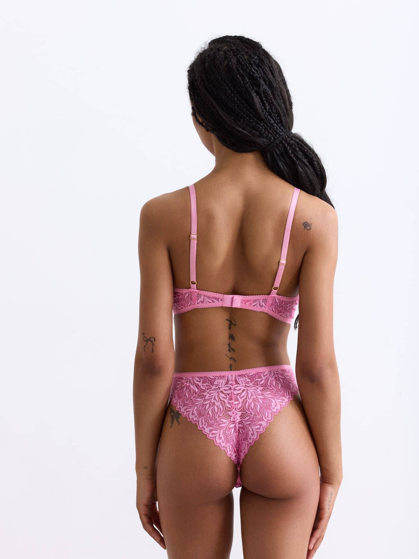 Iconic Lace Triangel BH bubblegum 4