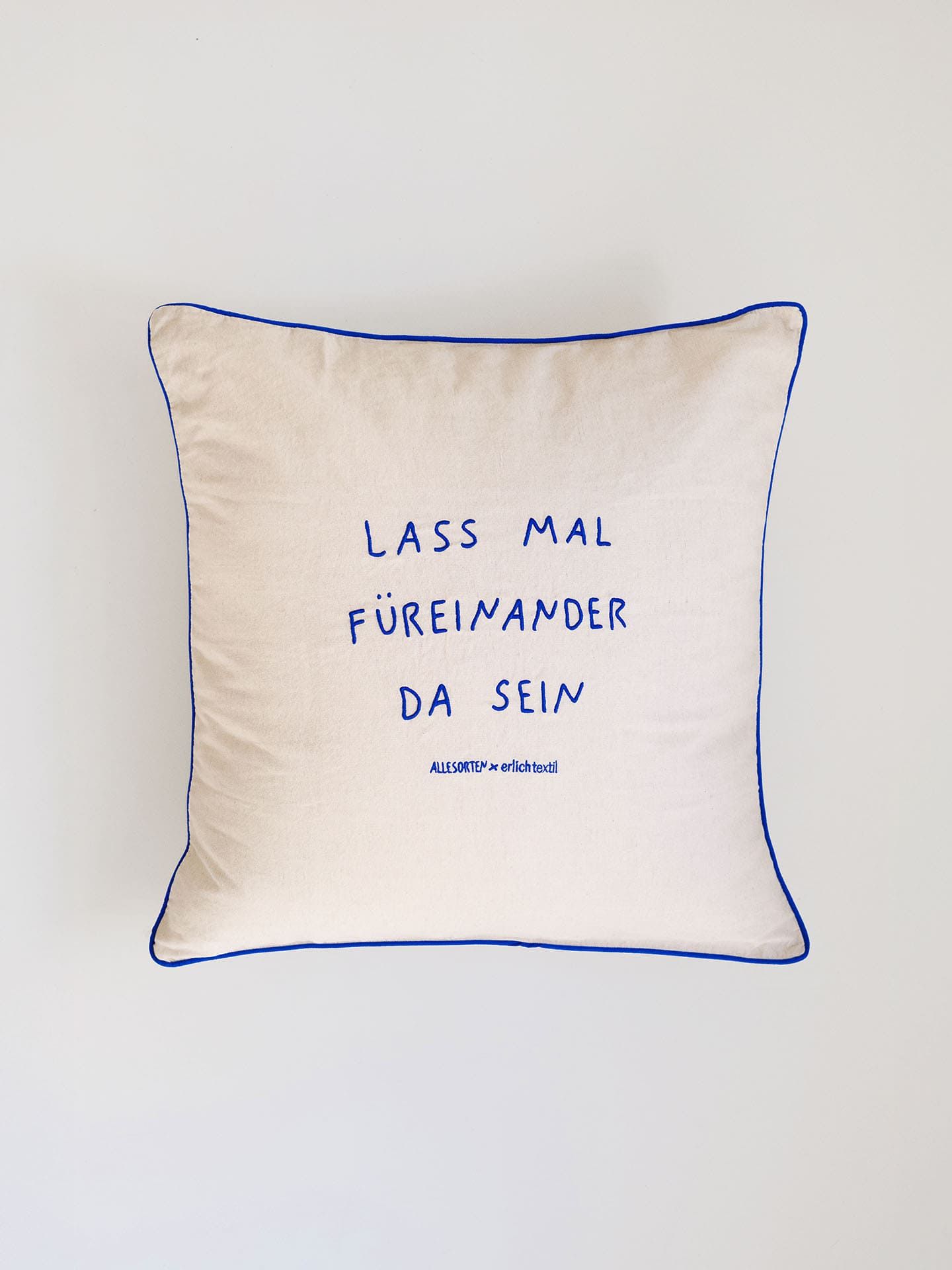 allesorten x erlich textil Kissenbezug mit Stickerei natur 1