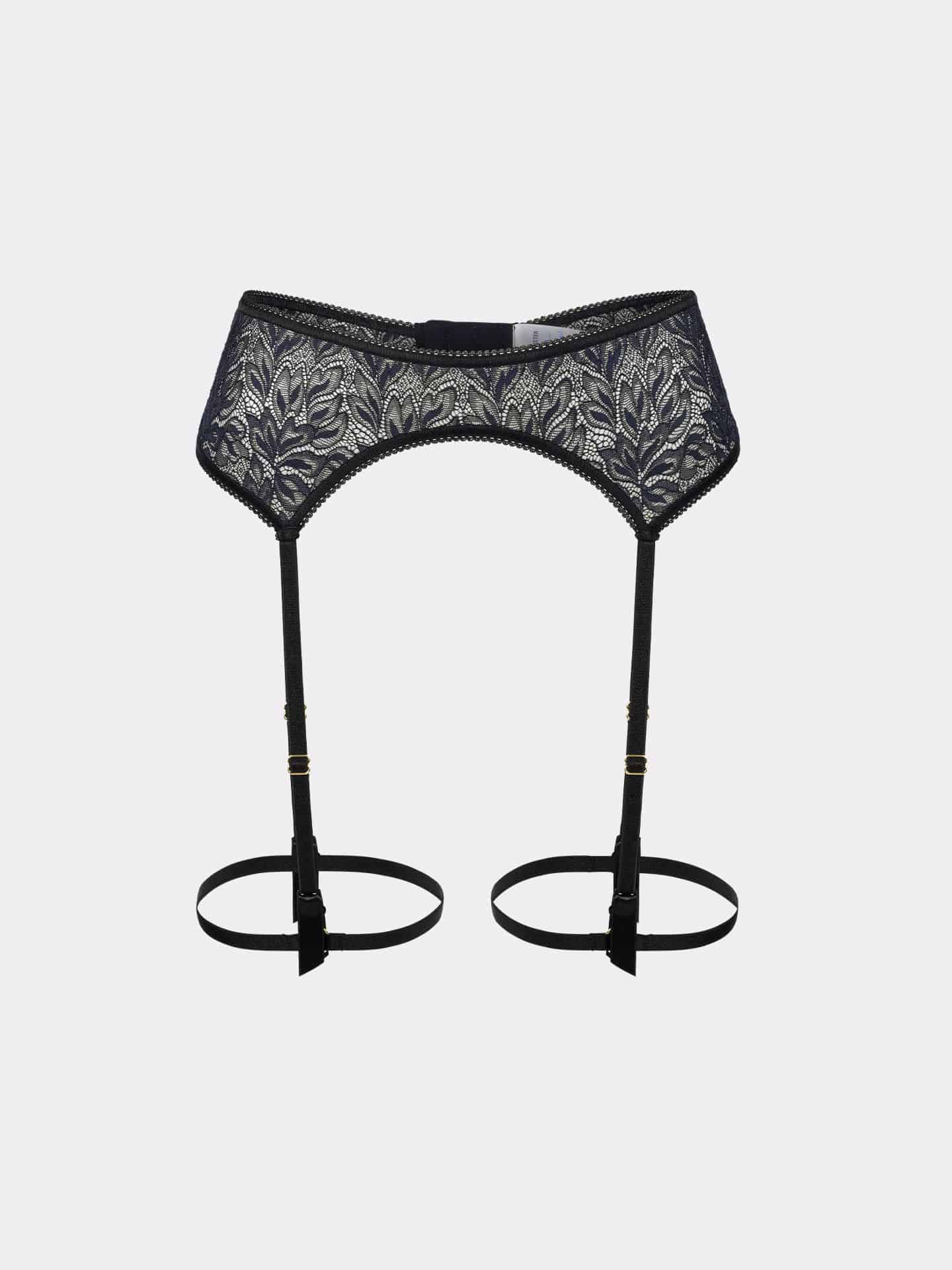 Iconic Lace Strumpfhalter schatten schwarz 5