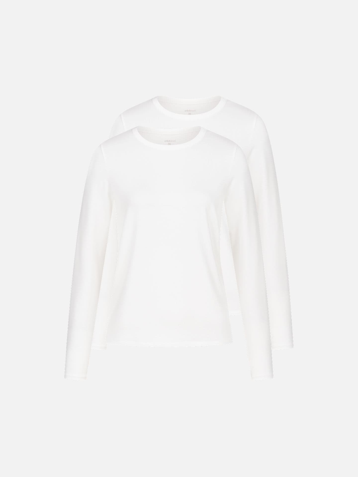 Light Touch lockeres Langarmshirt im 2er Pack ecru 1