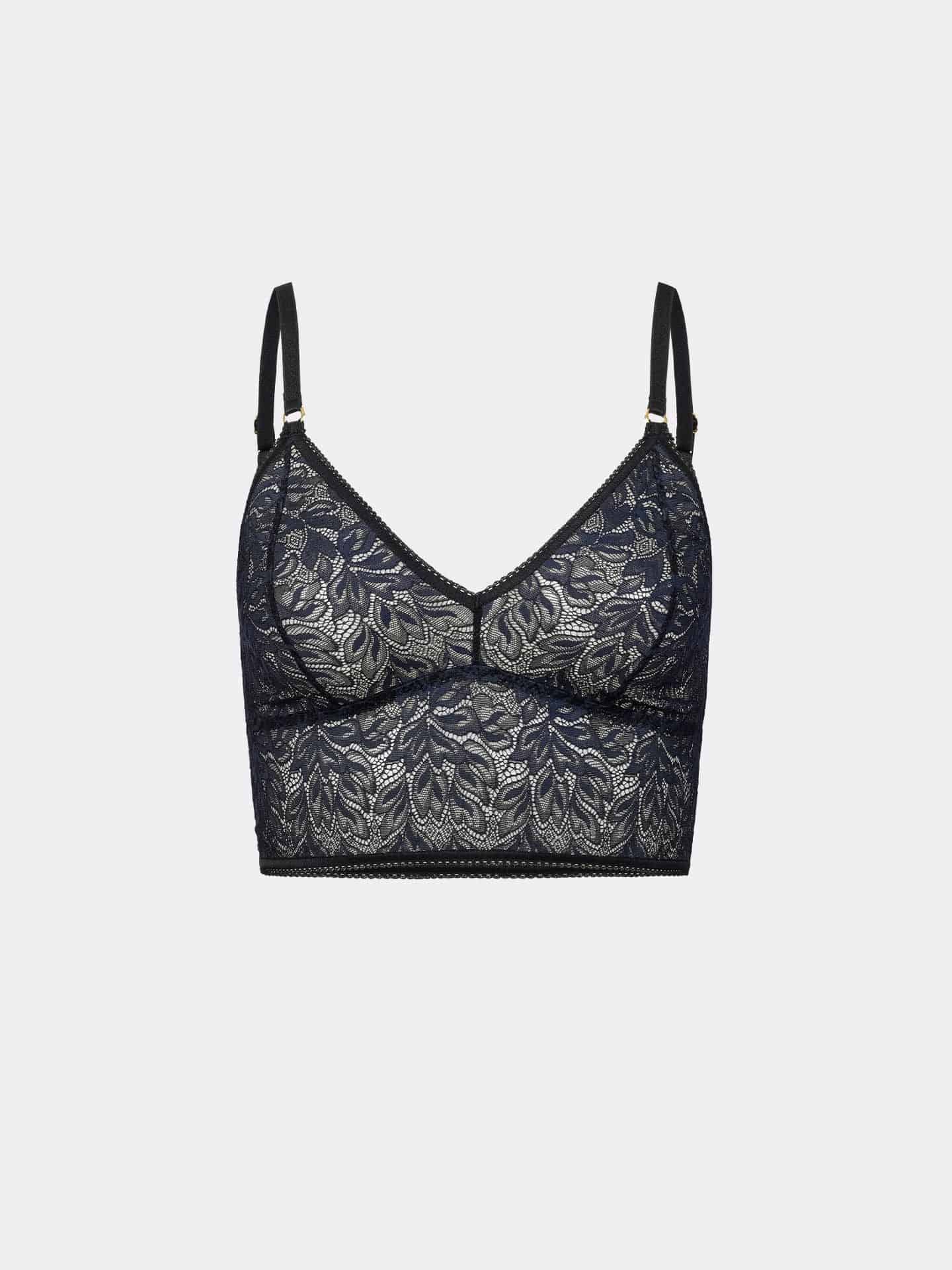 Iconic Lace Bralette Top schatten schwarz 5