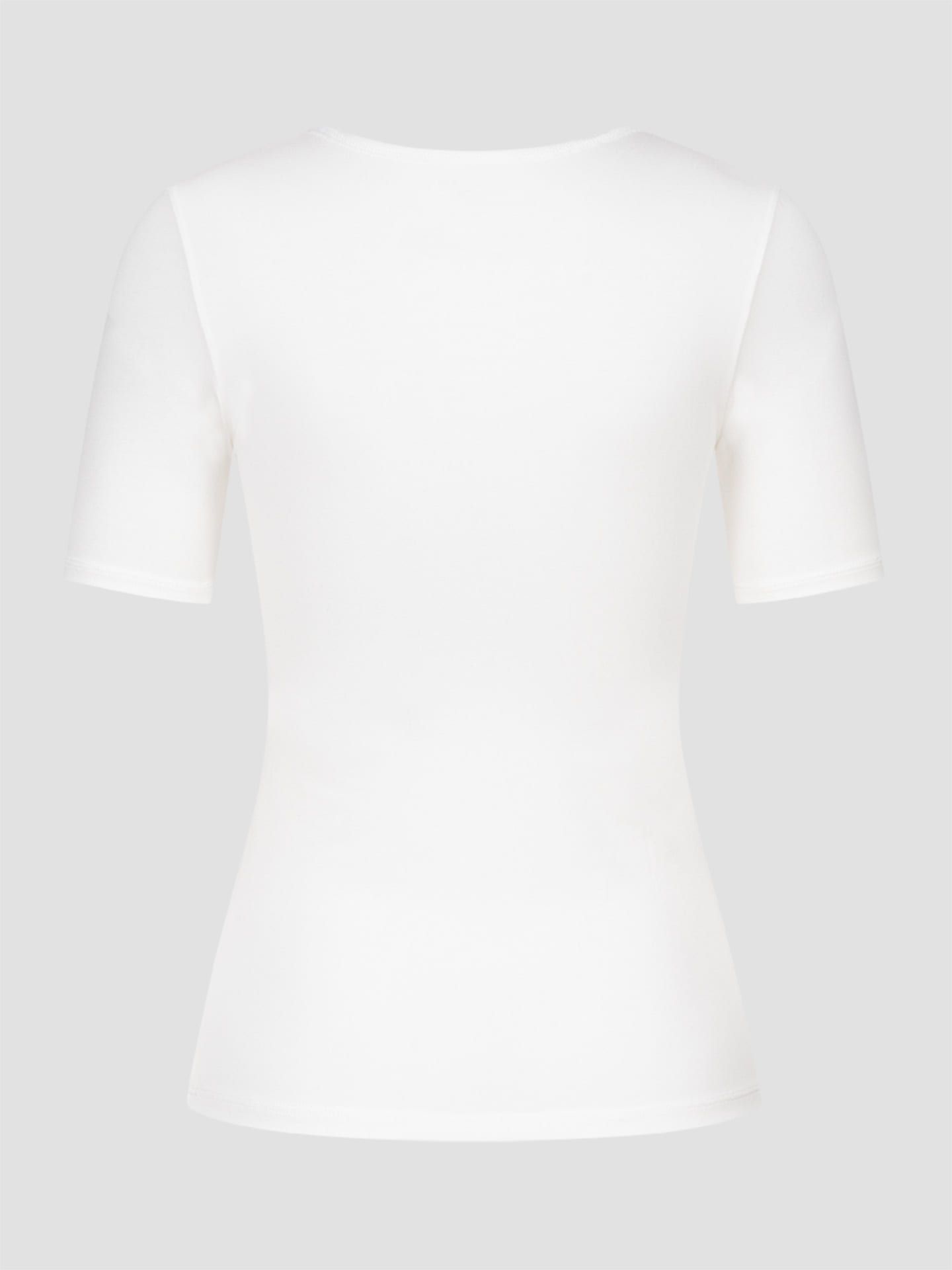 Light Touch tiefausgeschnittenes T-Shirt ecru 6