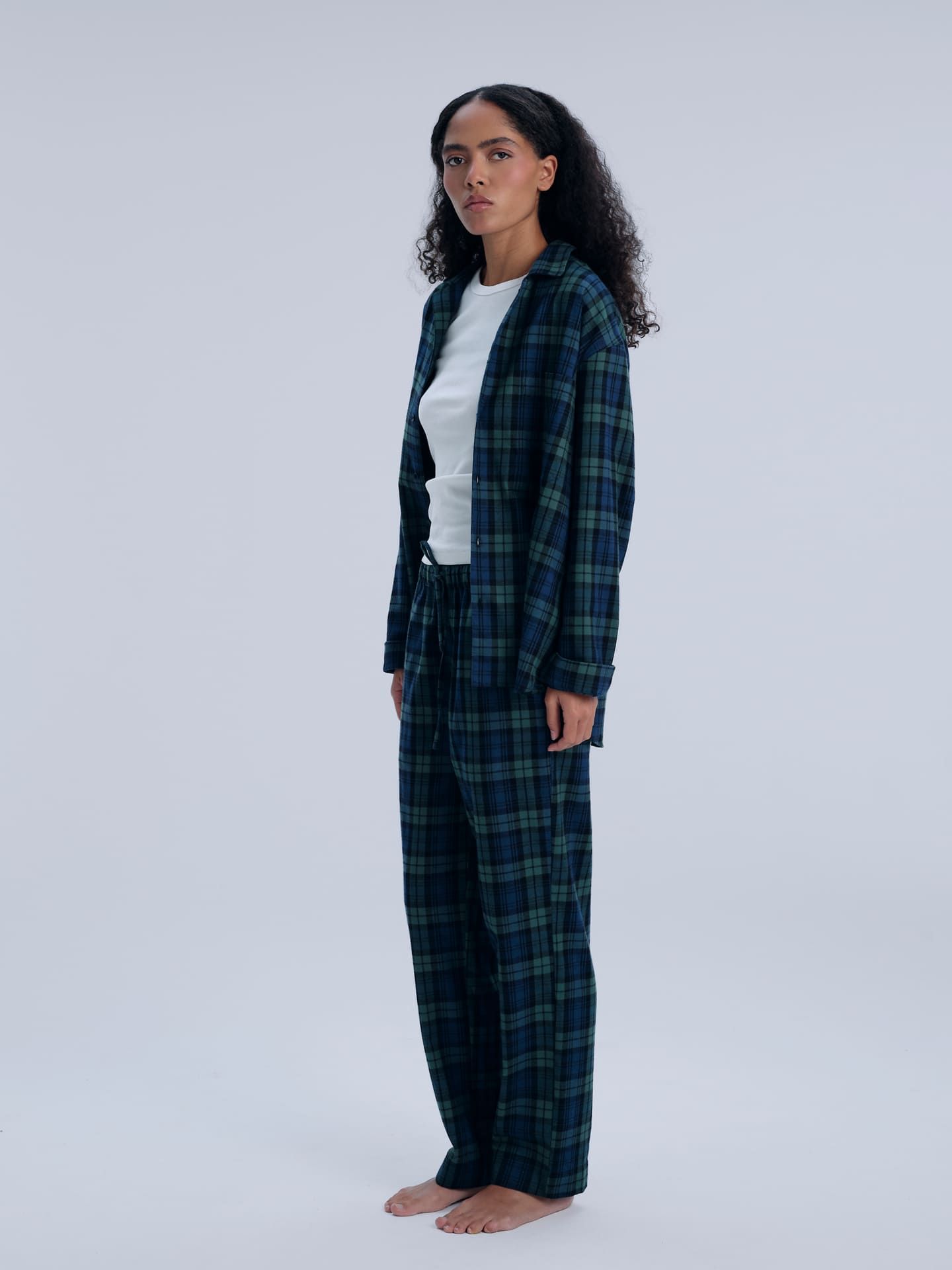 Avonté Pyjama Shirt pine lake check 3